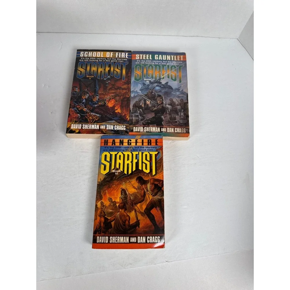 Starfist Books 2 3 6 Sherman & Cragg 1998-2001 First Edition Military Sci-Fi